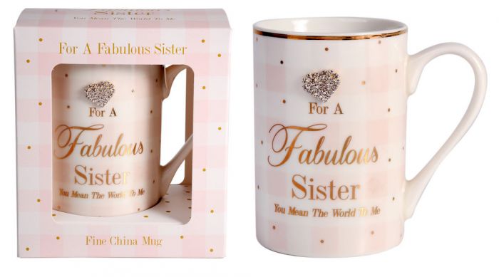HEART DESIGN SENTIMENT MUGS