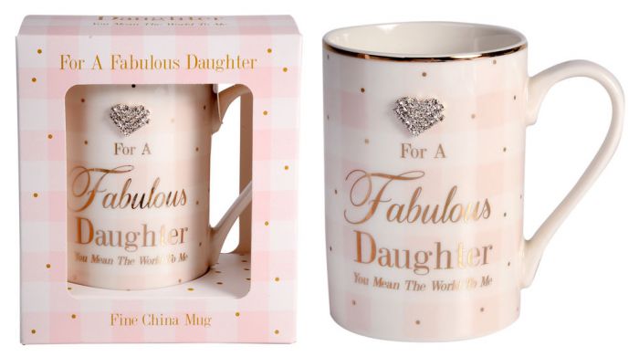 HEART DESIGN SENTIMENT MUGS