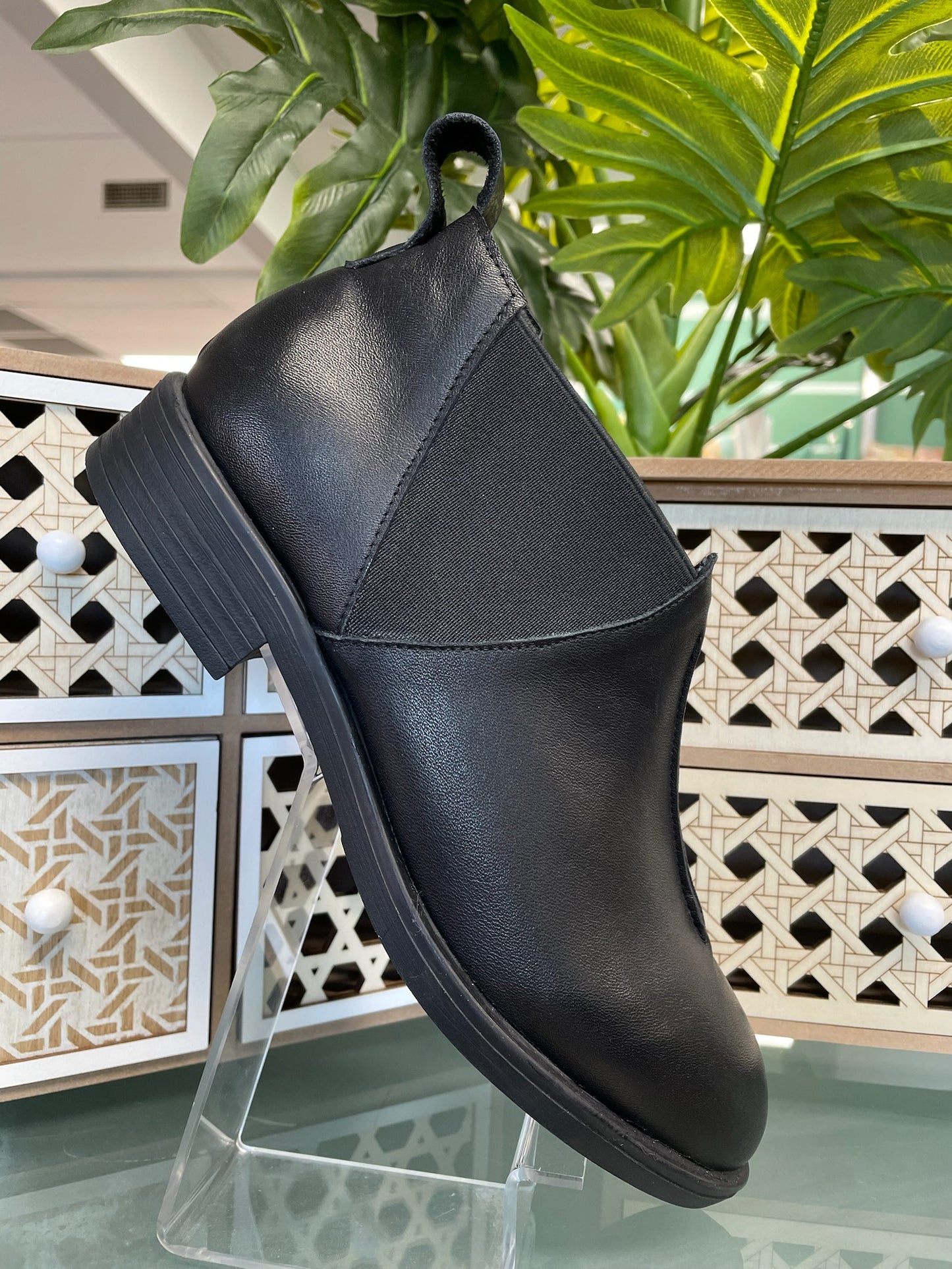 leather boots