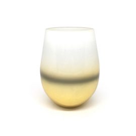 RENEE WHITE WITH GOLD CANDLE JAR