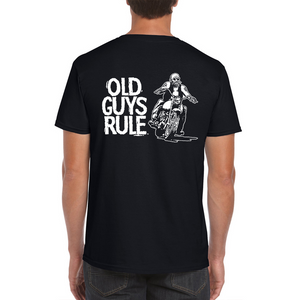 old guys rule biker guy tee