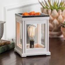 weathered white wax warmer