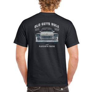 old guys rule still plays with trucks tee