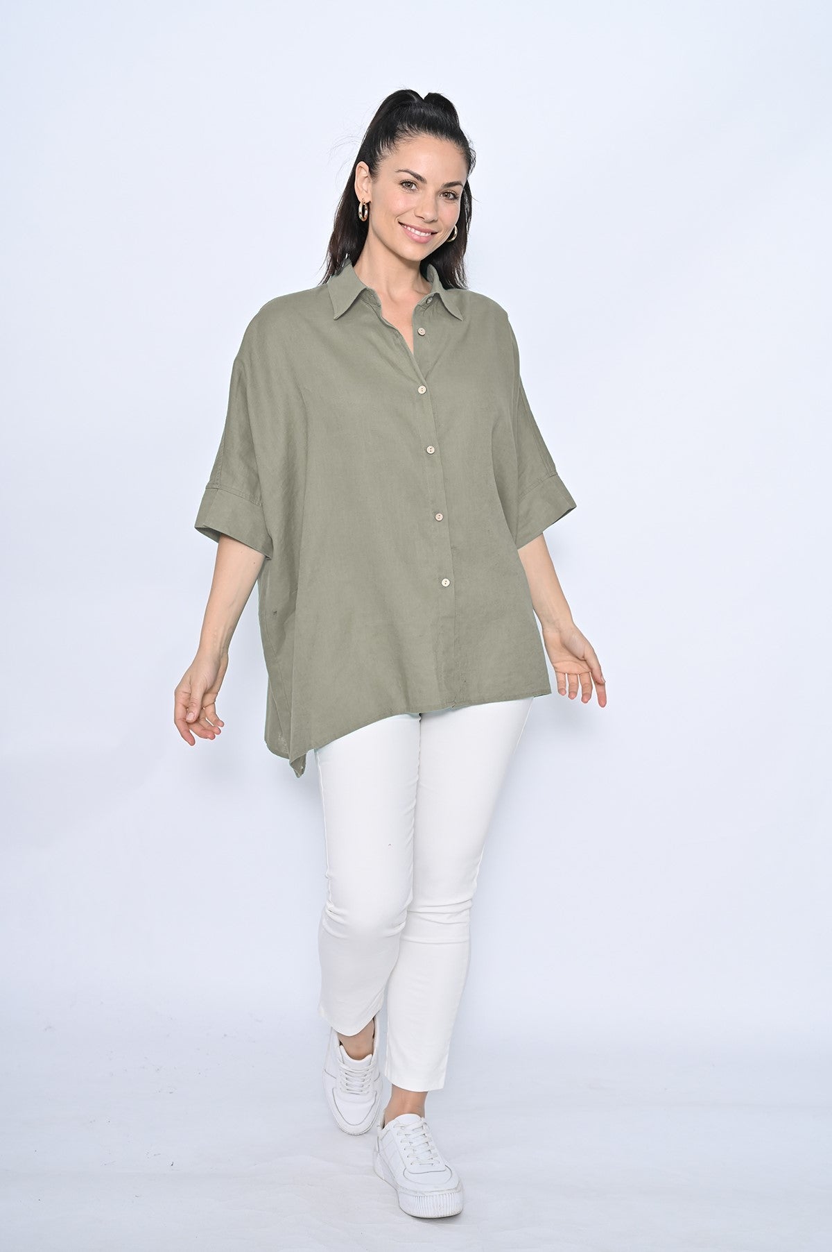 button up oversized shirt