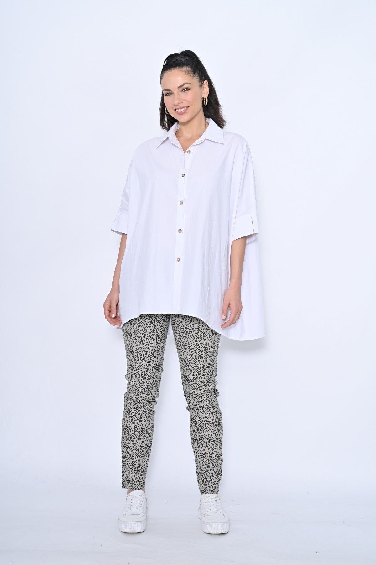 button up oversized shirt