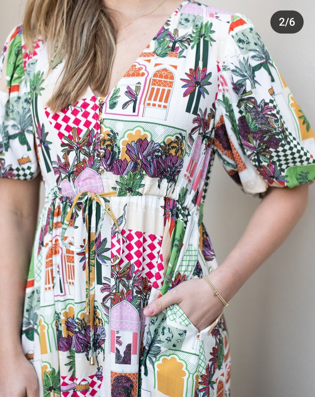 Freya Print Dress