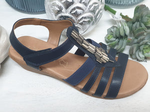 step on air sandals navy