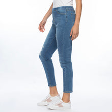 THREADZ PULL ON RIPPED JEANS