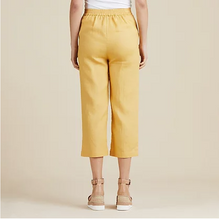 mustard linen pants