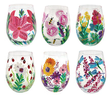STEMLESS GLASS HAND PAINTED