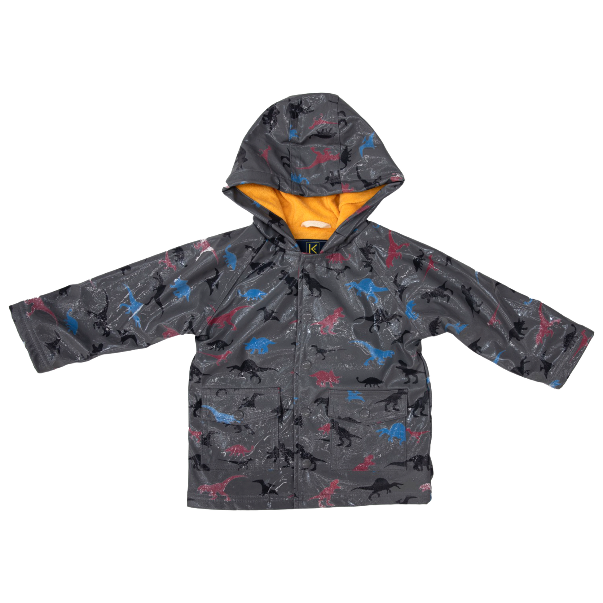 Colour changing kids raincoat