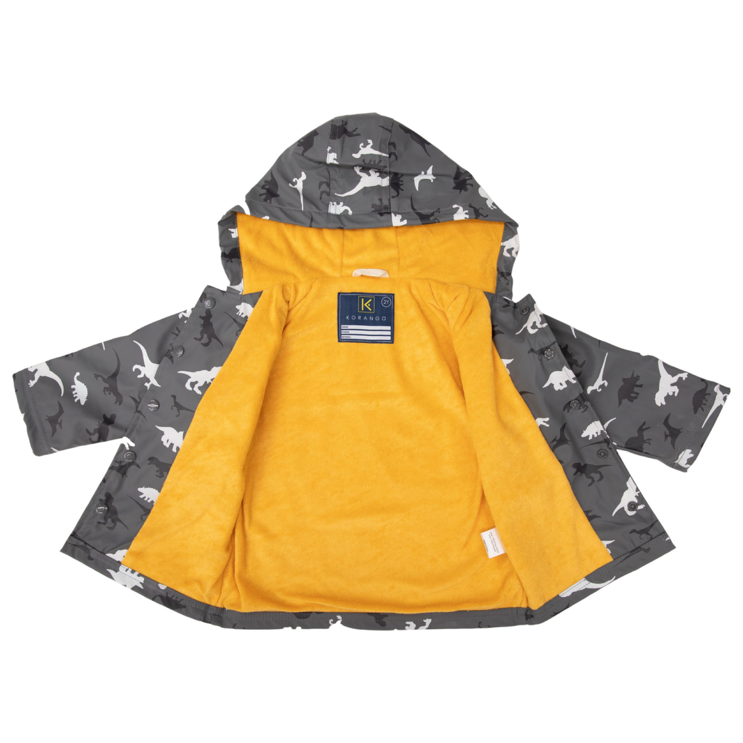 Colour changing kids raincoat