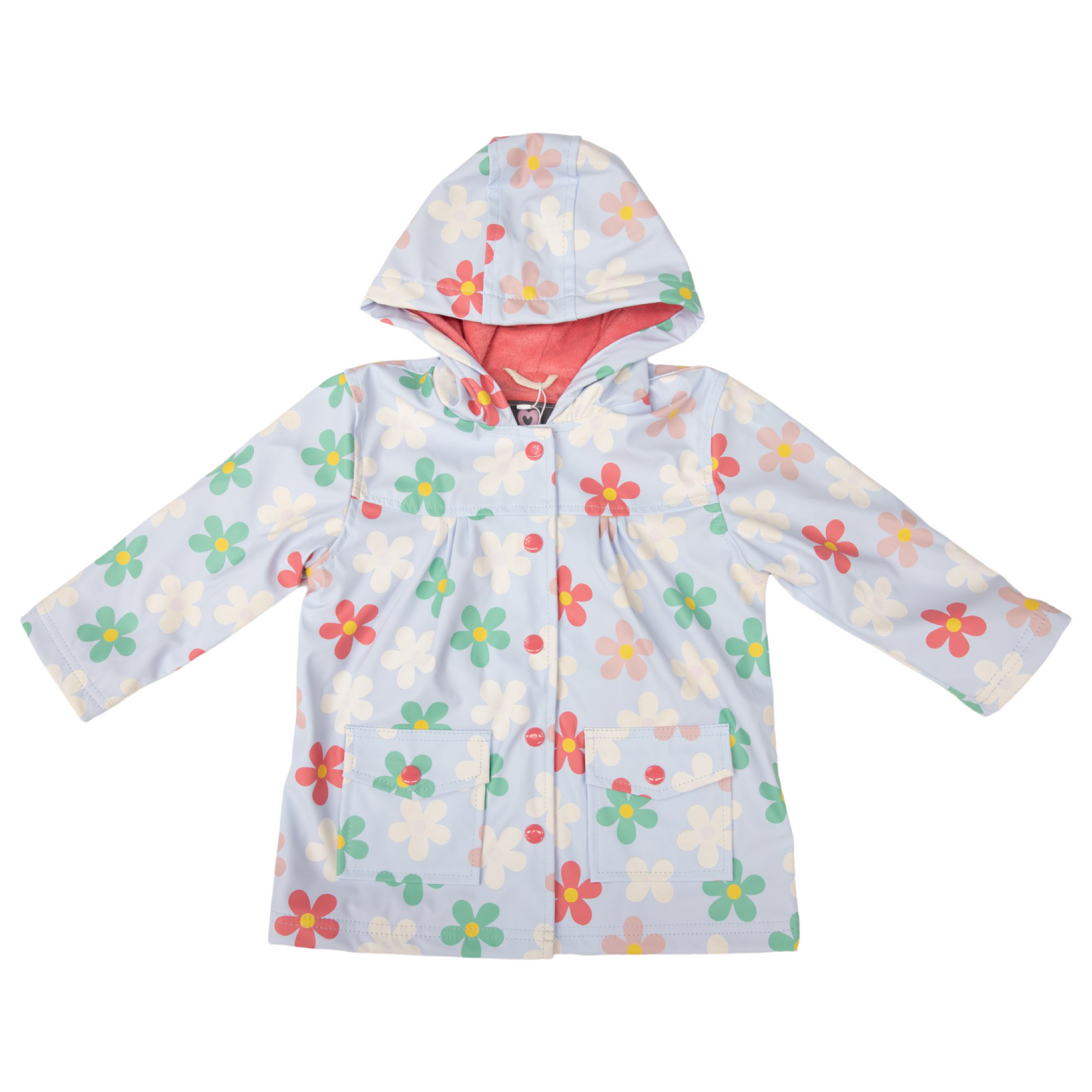 Colour changing kids raincoat