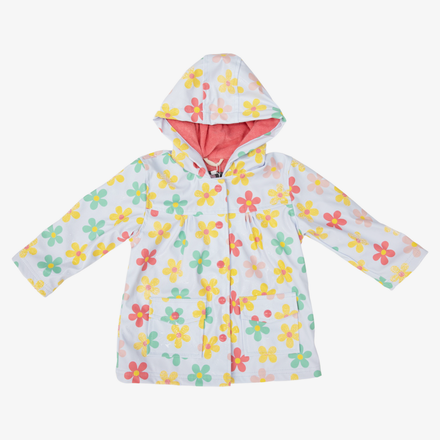 Colour changing kids raincoat