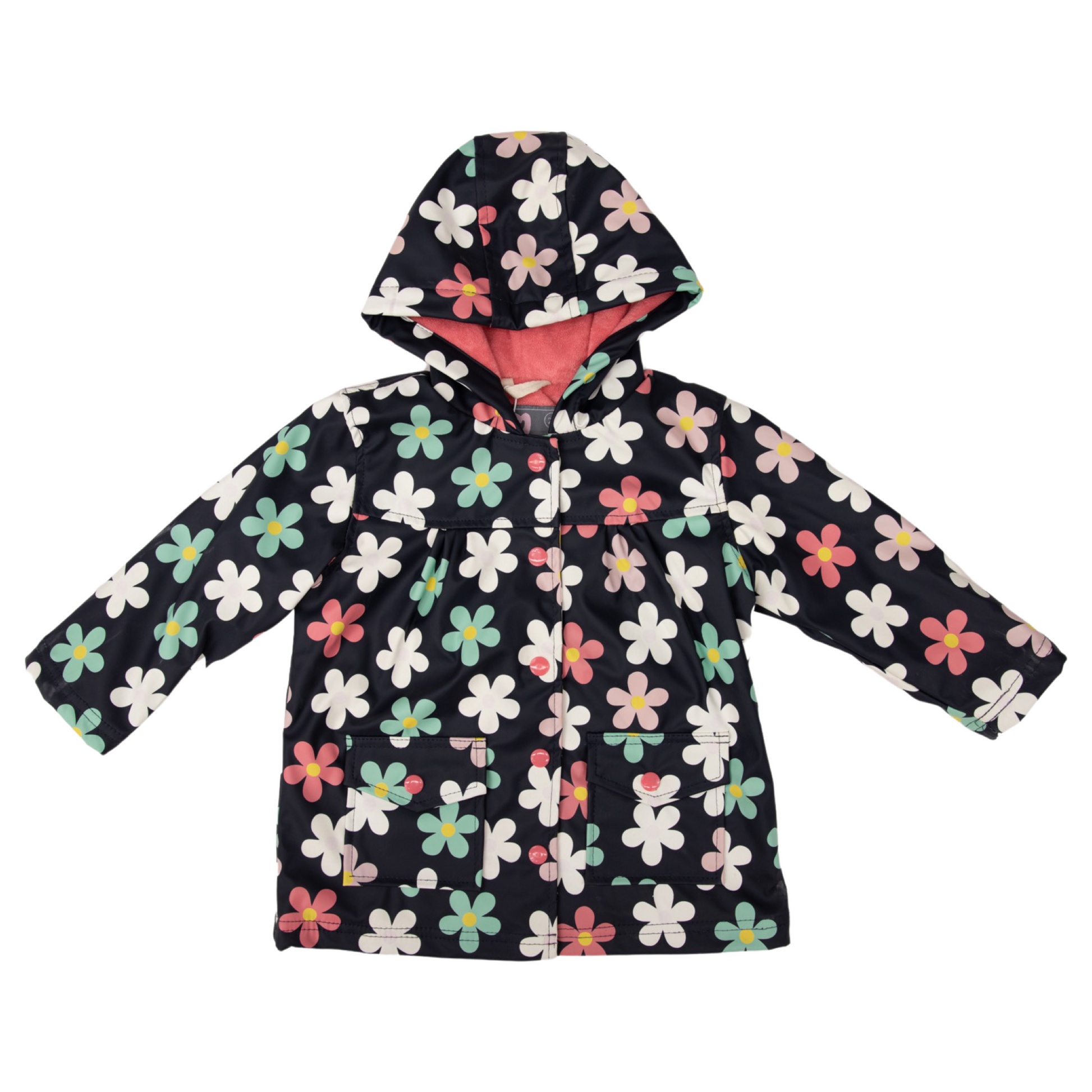 Colour changing kids raincoat