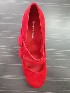SHARDAYLE RED SUEDE SHOE