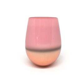 pink and rose gold candle