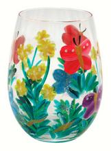 STEMLESS GLASS HAND PAINTED