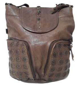 Kelsie leather convertable backpack
