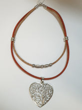 DOUBLE CORD HEART NECKLACE