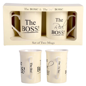 the boss and the real boss coffee mug
