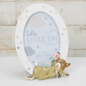 Baby and thumper round resin frame